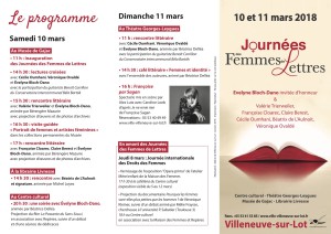 Dépliant femmes de lettres 2018