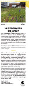 Le renouveau des jardins